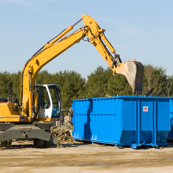 are there any restrictions on where a residential dumpster can be placed in Hopkins